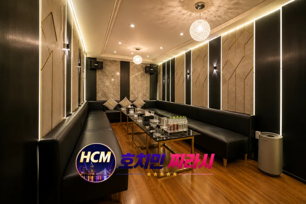 호치민 넘버원 가라오케 대형 룸입니다.